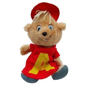 Alvin Chipmunk 10" Plush Stuffed Animal 1983 CBS Toys READ